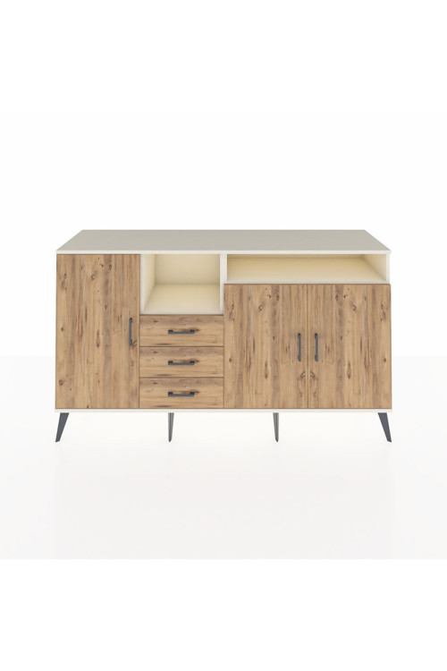 Kronos Konsol 5 Raflı 3 Çekmeceli 3 Kapaklı 176 x 59 x 99 cm Aytaşı - Çam