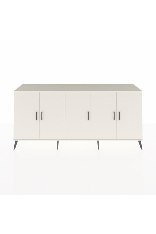 Hyperion Konsol 3 Raflı 5 Kapaklı 220 x 44 x 99 cm Aytaşı - Aytaşı - Antrasit