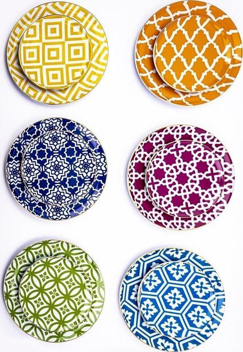 Morocco Servis Sunum Seti 6 Kişilik 12 Parça