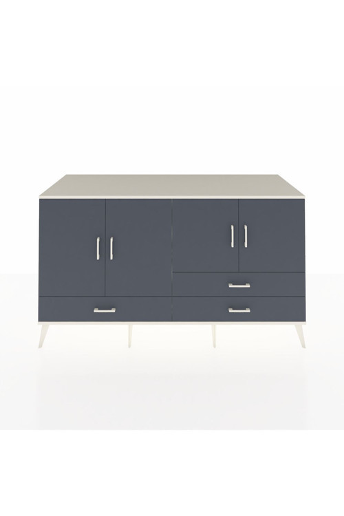 Kronos Konsol 5 Raflı 3 Çekmeceli 4 Kapaklı 176 x 59 x 99 cm Aytaşı - Antrasit