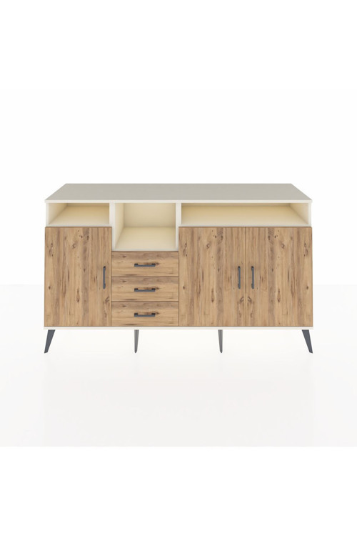 Kronos Konsol 5 Raflı 3 Çekmeceli 3 Kapaklı 176x59x99 Aytaşı-Çam