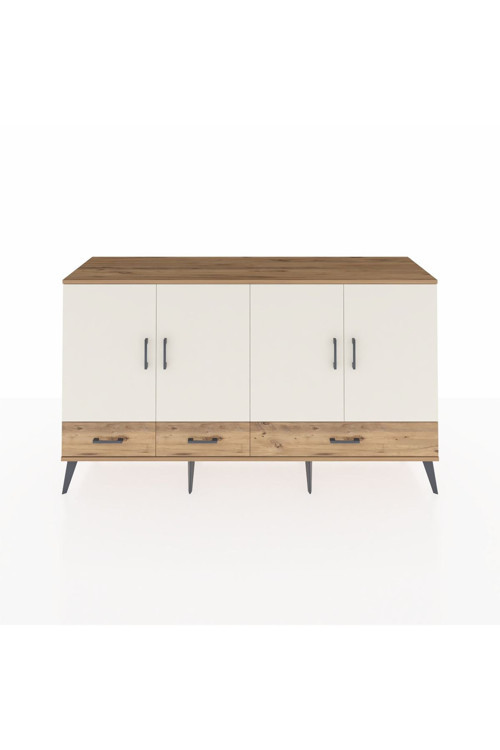 Kronos Konsol 6 Raflı 3 Çekmeceli 4 Kapaklı 176 x 59 x 99 cm Çam - Aytaşı - Çam