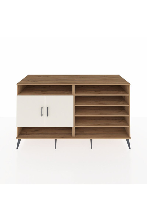 Kronos Konsol 7 Raflı 2 Kapaklı 176x59x99 Çam-Aytaşı