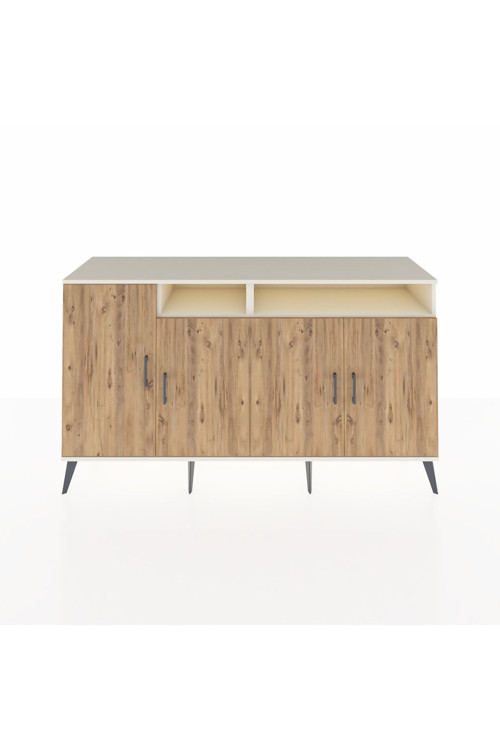 Kronos Konsol 6 Raflı 4 Kapaklı 176x59x99 Aytaşı-Çam/Aytaşı