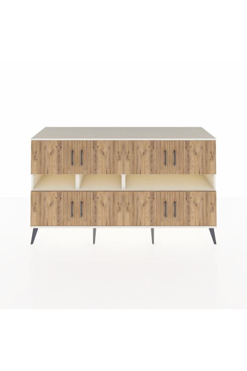 Kronos Konsol 8 Raflı 8 Kapaklı 176 x 59 x 99 cm Aytaşı - Çam - Aytaşı