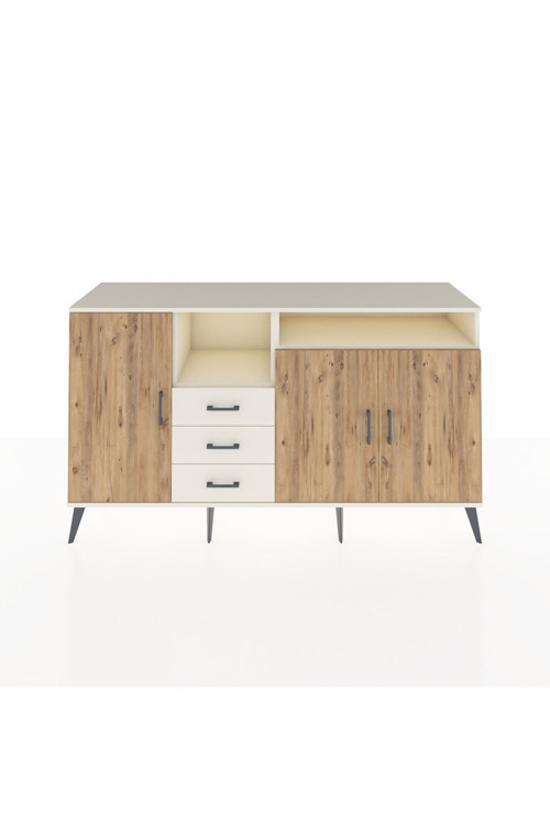 Kronos Konsol 5 Raflı 3 Çekmeceli 3 Kapaklı 176x59x99 Aytaşı-Çam/Aytaşı