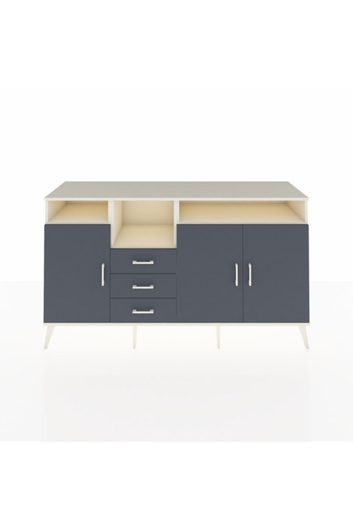 Kronos Konsol 5 Raflı 3 Çekmeceli 3 Kapaklı 176 x 59 x 99 cm Aytaşı - Antrasit