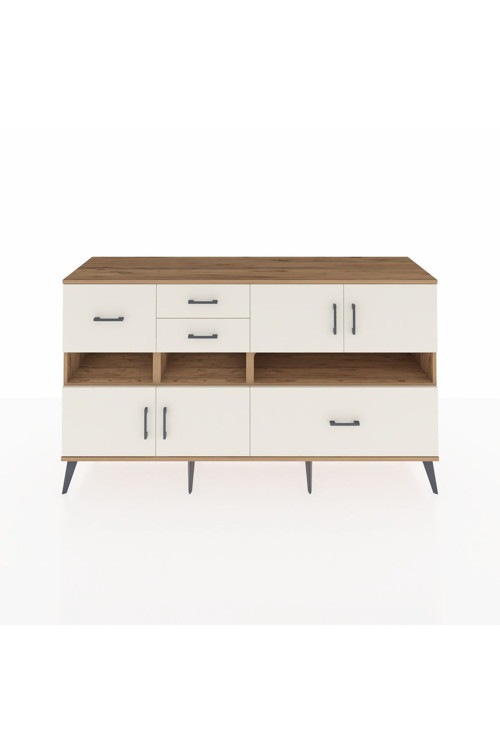 Kronos Konsol 5 Raflı 4 Çekmeceli 4 Kapaklı 176 x 59 x 99 cm Çam - Aytaşı
