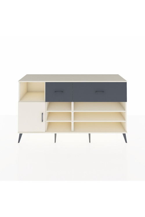 Kronos Konsol 6 Raflı 2 Çekmeceli 1 Kapaklı 176 x 59 x 99 cm Aytaşı - Aytaşı - Antrasit
