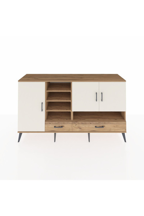 Kronos Konsol 8 Raflı 2 Çekmeceli 3 Kapaklı 176 x 59 x 99 cm Çam - Aytaşı - Çam