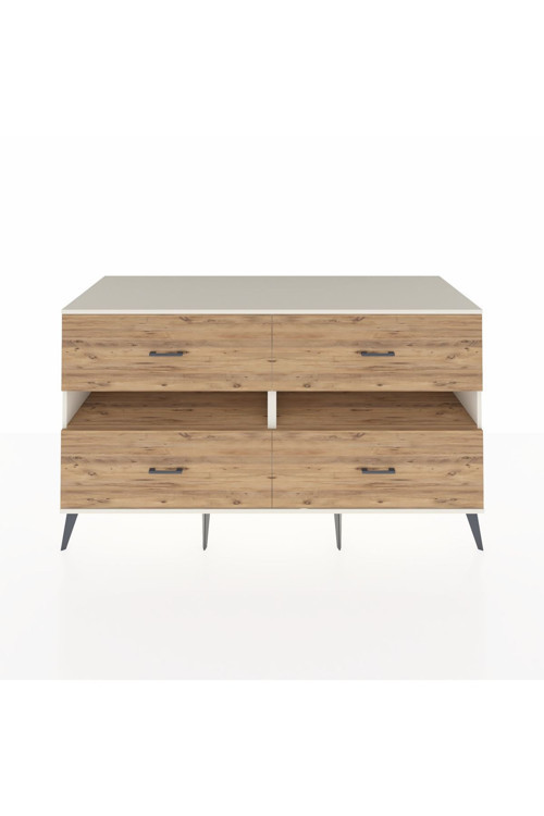 Kronos Konsol 2 Raflı 4 Çekmeceli 176 x 59 x 99 cm Aytaşı - Çam
