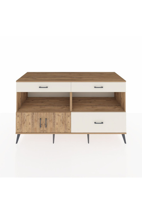 Kronos Konsol 2 Raflı 3 Çekmeceli 2 Kapaklı 176x59x99 Çam-Çam/Aytaşı