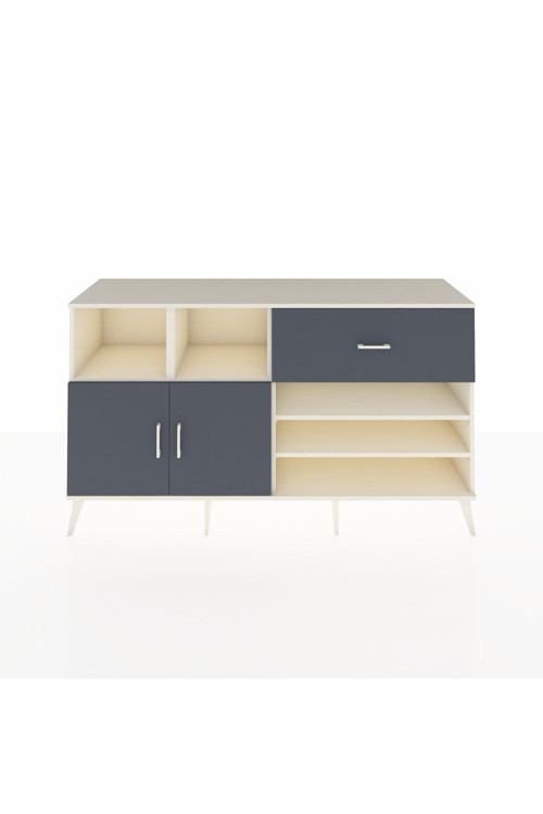 Kronos Konsol 6 Raflı 1 Çekmeceli 2 Kapaklı 176 x 59 x 99 cm Aytaşı - Antrasit