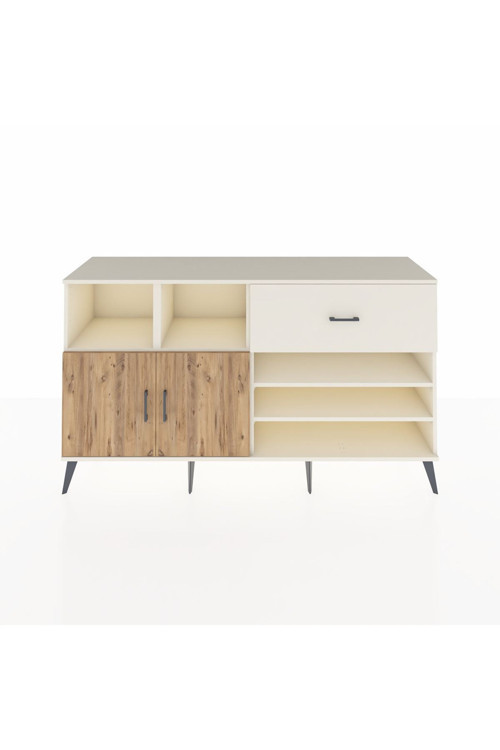 Kronos Konsol 6 Raflı 1 Çekmeceli 2 Kapaklı 176 x 59 x 99 cm Aytaşı - Çam - Aytaşı