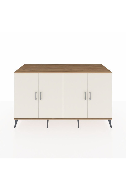 Kronos Konsol 4 Raflı 4 Kapaklı 176 x 59 x 99 cm Çam - Aytaşı