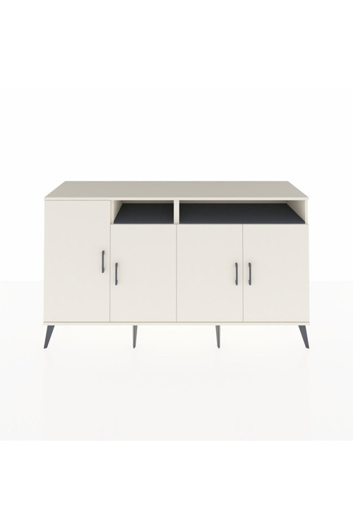 Kronos Konsol 6 Raflı 4 Kapaklı 176x59x99 Aytaşı-Aytaşı/Antrasit