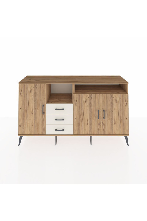 Kronos Konsol 5 Raflı 3 Çekmeceli 3 Kapaklı 176 x 59 x 99 cm Çam - Çam - Aytaşı