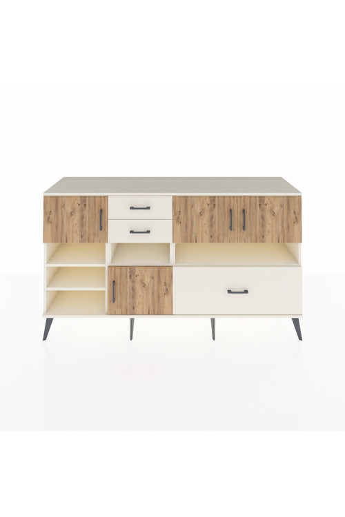 Kronos Konsol 7 Raflı 3 Çekmeceli 4 Kapaklı 176 x 59 x 99 cm Aytaşı - Çam - Aytaşı
