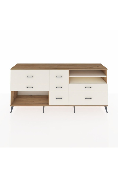 Hyperion Konsol 2 Raflı 7 Çekmeceli 220 x 44 x 99 cm Çam - Aytaşı