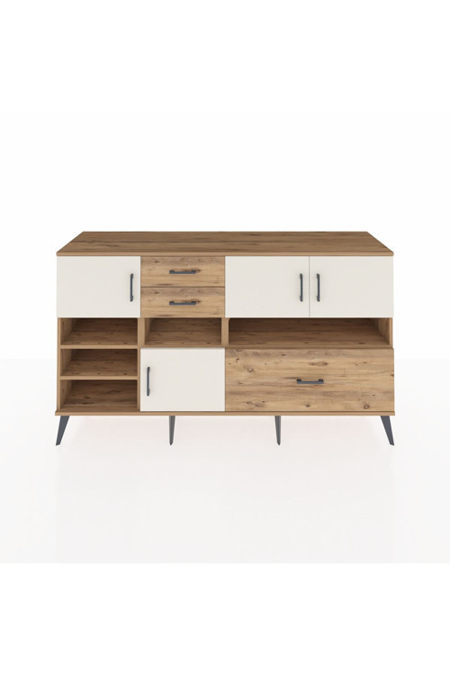 Kronos Konsol 7 Raflı 3 Çekmeceli 4 Kapaklı 176 x 59 x 99 cm Çam - Aytaşı - Çam