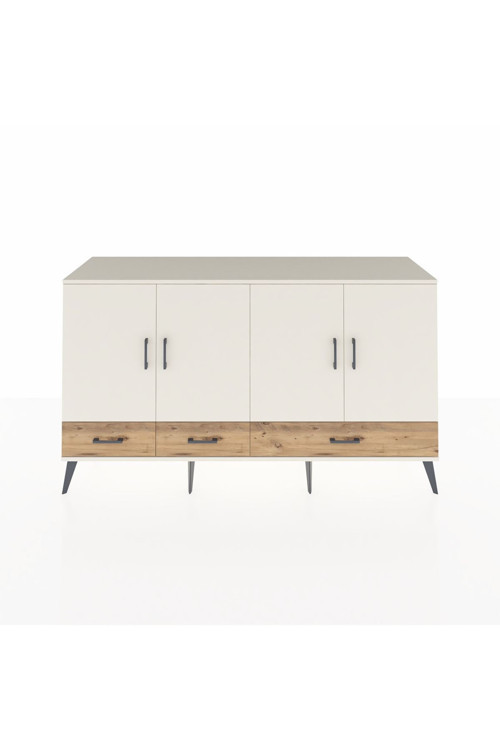 Kronos Konsol 6 Raflı 3 Çekmeceli 4 Kapaklı 176 x 59 x 99 cm Aytaşı - Aytaşı - Çam