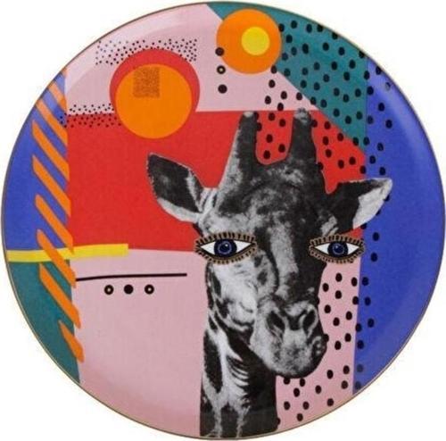 Wild Life Giraffe Düz Tabak 28cm