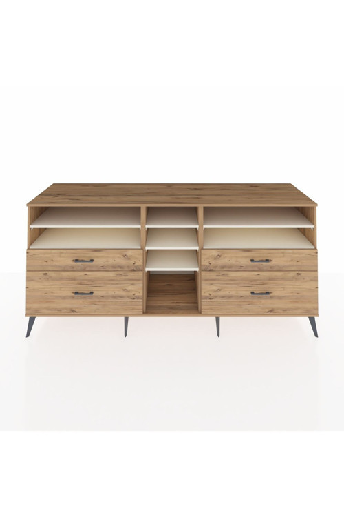 Kronos Konsol 7 Raflı 4 Çekmeceli 220 x 59 x 99 cm Çam - Aytaşı - Çam