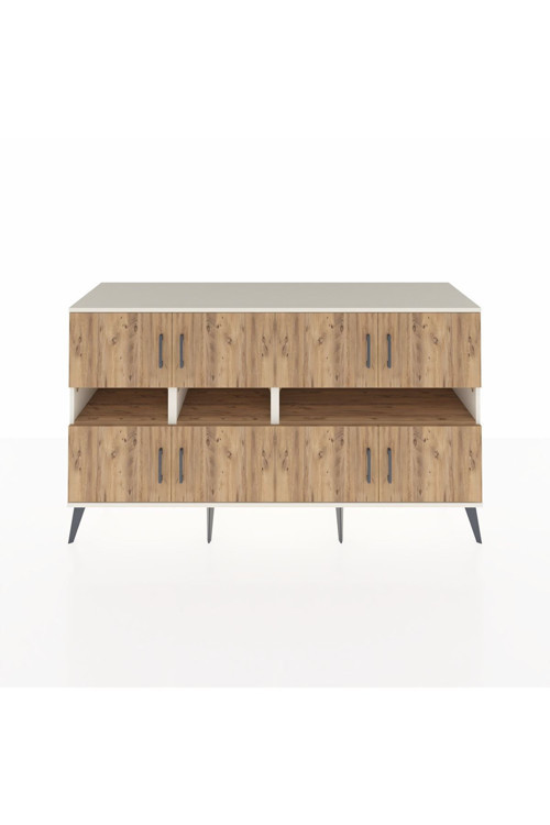 Kronos Konsol 8 Raflı 8 Kapaklı 176 x 59 x 99 cm Aytaşı - Çam