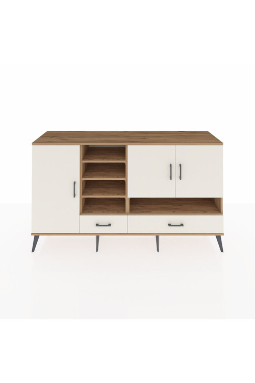 Kronos Konsol 8 Raflı 2 Çekmeceli 3 Kapaklı 176 x 59 x 99 cm Çam - Aytaşı