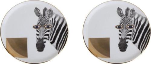 Wild Life Zebra Düz Tabak 20cm 2'li