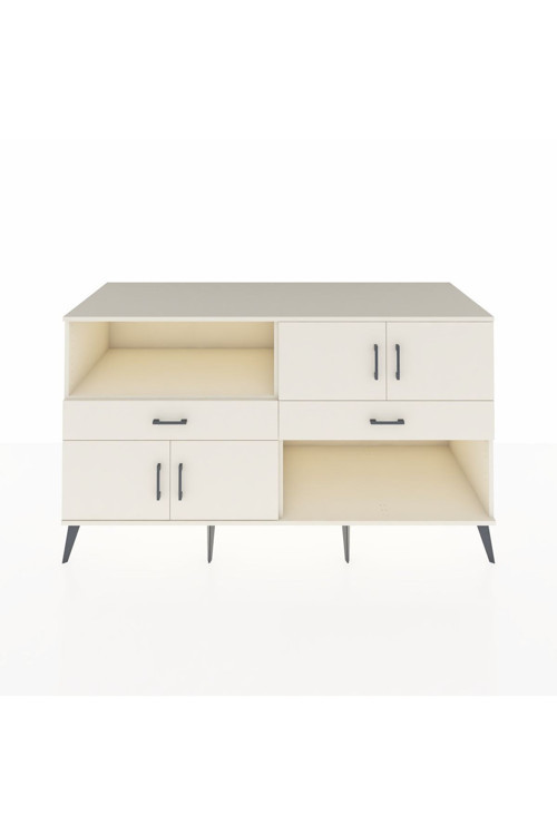 Kronos Konsol 3 Raflı 2 Çekmeceli 4 Kapaklı 176 x 59 x 99 cm Aytaşı - Aytaşı