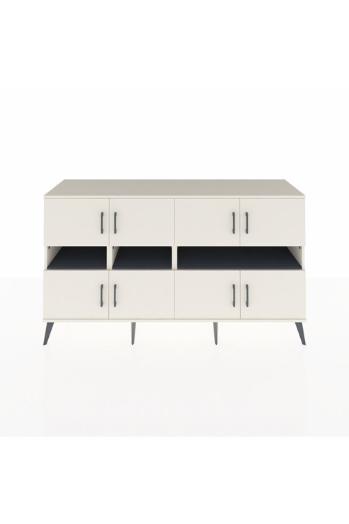 Kronos Konsol 8 Raflı 8 Kapaklı 176 x 59 x 99 cm Aytaşı - Aytaşı - Antrasit