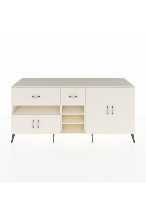 Kronos Konsol 5 Raflı 2 Çekmeceli 4 Kapaklı 220x59x99 Aytaşı-Aytaşı/Aytaşı