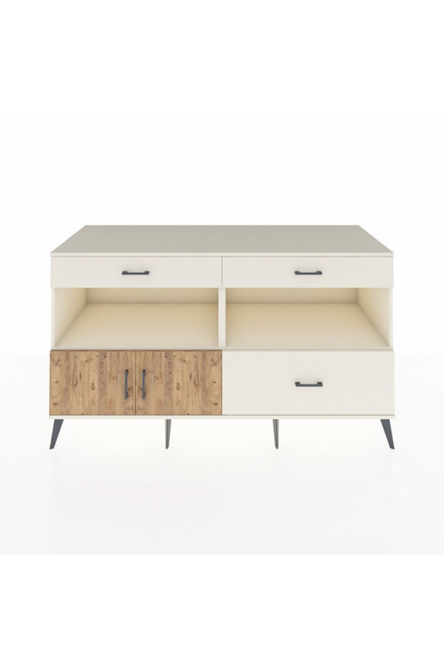 Kronos Konsol 2 Raflı 3 Çekmeceli 2 Kapaklı 176 x 59 x 99 cm Aytaşı - Çam - Aytaşı