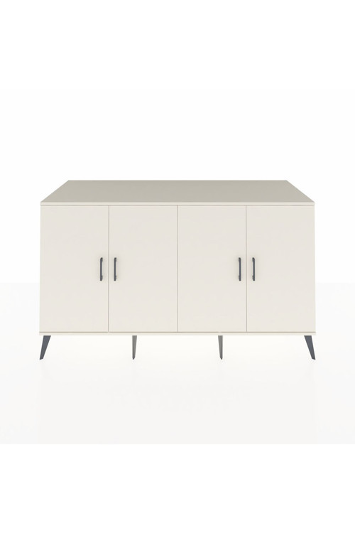 Kronos Konsol 4 Raflı 4 Kapaklı 176x59x99 Aytaşı-Aytaşı/Antrasit