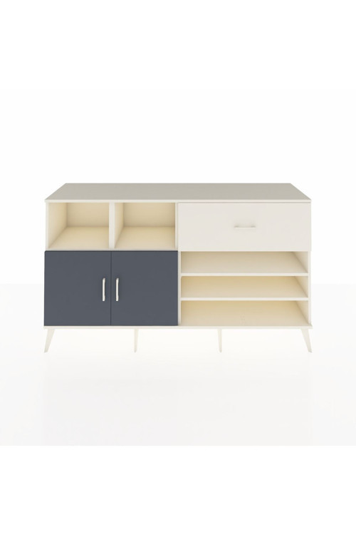 Kronos Konsol 6 Raflı 1 Çekmeceli 2 Kapaklı 176 x 59 x 99 cm Aytaşı - Antrasit - Aytaşı