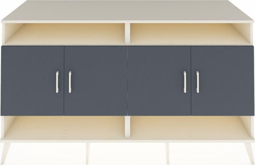 Kronos Konsol 6 Raflı 4 Kapaklı 176x59x99 Aytaşı-Antrasit/Çam