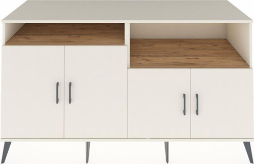 Kronos Konsol 4 Raflı 4 Kapaklı 176x59x99 Aytaşı-Aytaşı/Çam