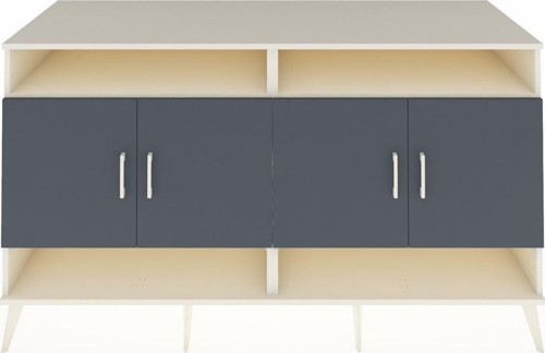 Kronos Konsol 6 Raflı 4 Kapaklı 176x59x99 Aytaşı-Antrasit/Aytaşı