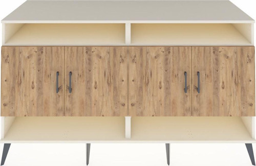 Kronos Konsol 6 Raflı 4 Kapaklı 176x59x99 Aytaşı-Çam/Aytaşı