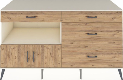 Kronos Konsol 1 Raflı 4 Çekmeceli 2 Kapaklı 176 x 59 x 99 cm Aytaşı - Çam