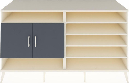 Kronos Konsol 7 Raflı 2 Kapaklı 176 x 59 x 99 cm Aytaşı - Antrasit - Aytaşı