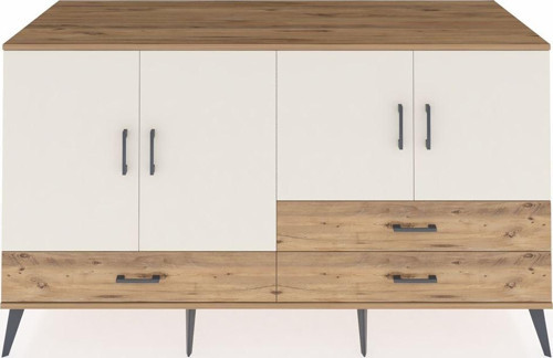 Kronos Konsol 5 Raflı 3 Çekmeceli 4 Kapaklı 176 x 59 x 99 cm Çam - Aytaşı - Çam