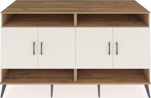 Kronos Konsol 6 Raflı 4 Kapaklı 176x59x99 Çam-Aytaşı/Çam
