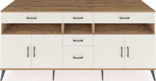 Kronos Konsol 5 Raflı 5 Çekmeceli 4 Kapaklı 220 x 59 x 99 cm Çam - Aytaşı - Aytaşı