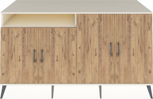 Kronos Konsol 4 Raflı 4 Kapaklı 176x59x99 Aytaşı-Çam/Aytaşı