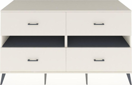 Kronos Konsol 2 Raflı 4 Çekmeceli 176x59x99 Aytaşı-Antrasit/Aytaşı