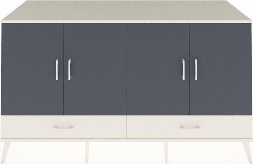 Kronos Konsol 6 Raflı 2 Çekmeceli 4 Kapaklı 176 x 59 x 99 cm Aytaşı - Antrasit - Aytaşı