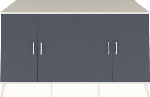 Kronos Konsol 4 Raflı 4 Kapaklı 176x59x99 Aytaşı-Antrasit