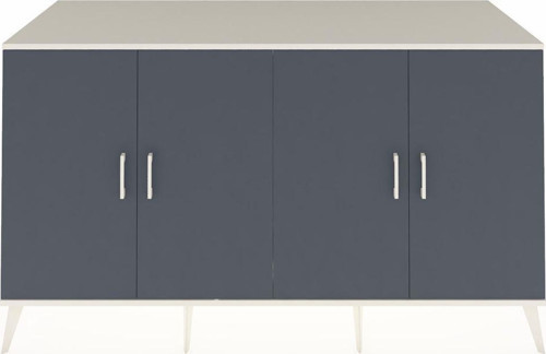 Kronos Konsol 4 Raflı 4 Kapaklı 176x59x99 Aytaşı-Antrasit/Çam